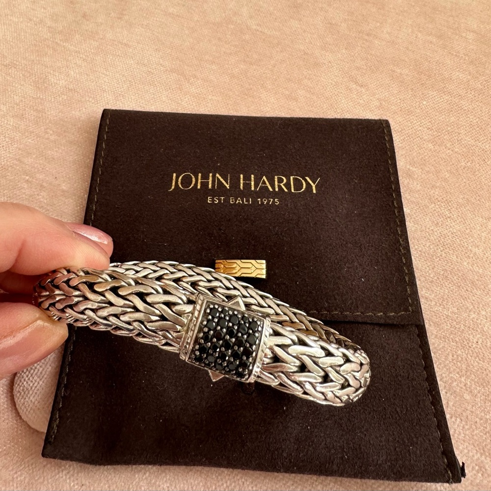 John Hardy Black Sapphire 10.5mm Icon Bracelet